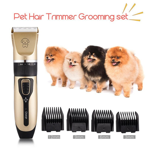 Professionell Klippmaskin för Hund & Katt – Komplett Groomingkit