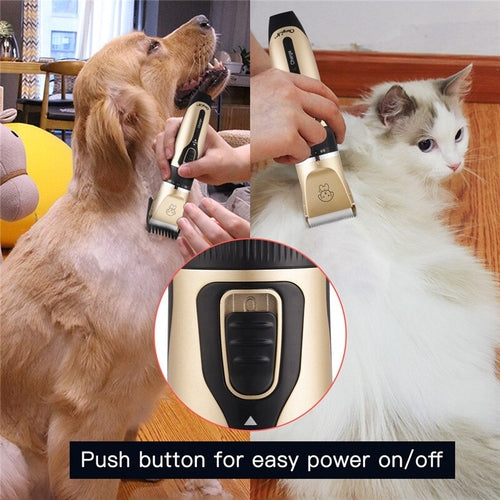 Professionell Klippmaskin för Hund & Katt – Komplett Groomingkit