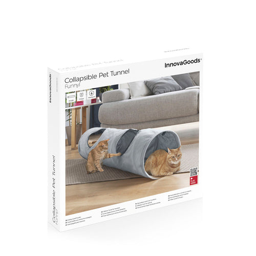 Hopfällbar Kattlektunnel Funnyl – Rolig Lek & Mysig Gömstuga