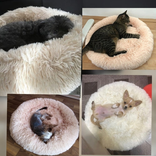 Supermjuk Lugnande Husdjursbädd – Fluffig Komfort för Hund & Katt